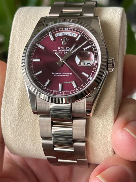 rolex daydate cherry